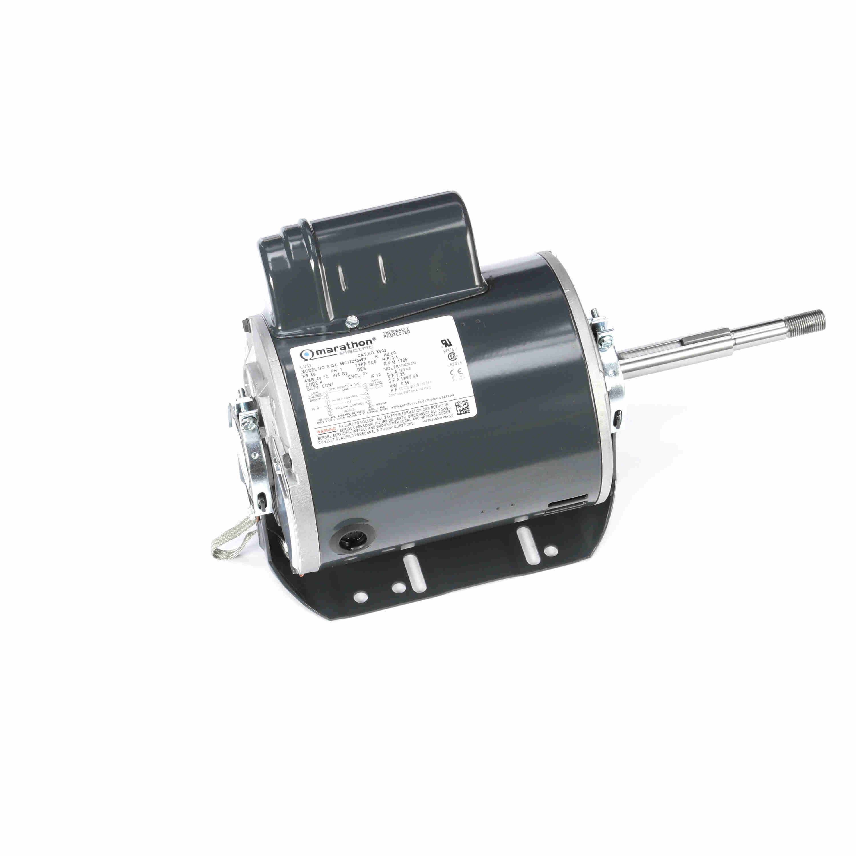 Direct Drive Blower Motor 3/4 HP 1725 rpm 1-phase Dripproof