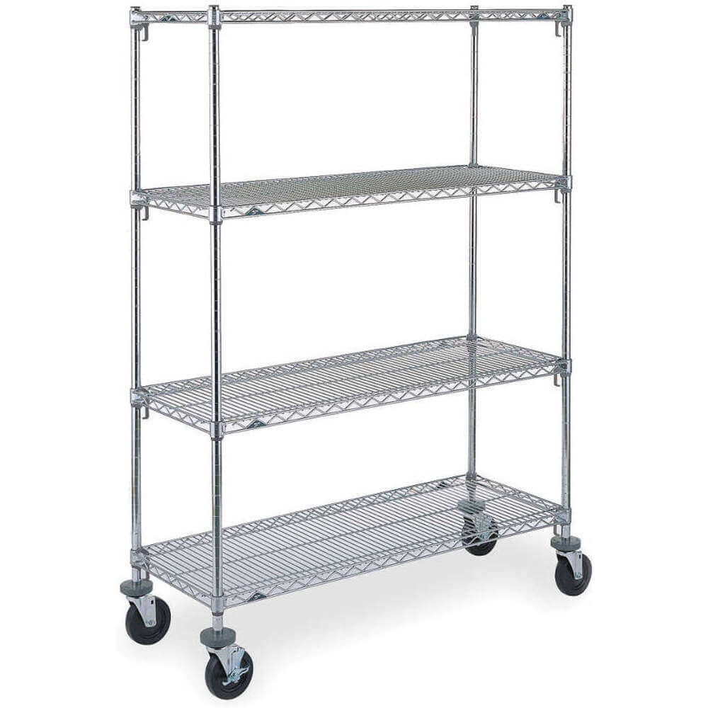 Adjustable Shelf Wire Cart 24 Inch Width