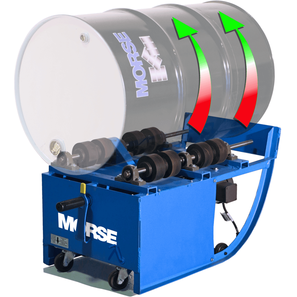 MORSE DRUM 201/20-3 Portable Drum Roller, 20 RPM, 3 Phase, 60Hz, 0.5 Hp, TEFC Motor | AF6FCK