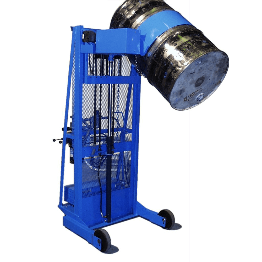 Vertical-Lift Drum Pourer Extended Reach, Manual Lift & Tilt, 272Kg Cap
