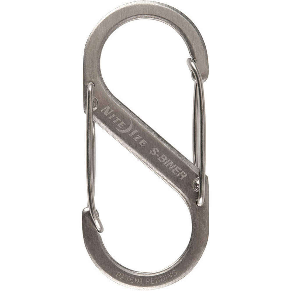 Double Gated Carabiner 2-5/8 Inch Silver