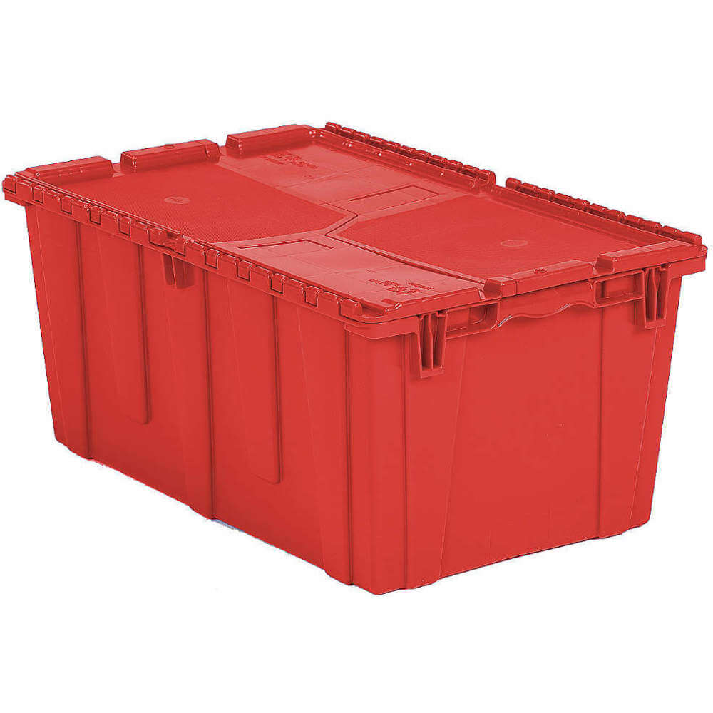 Attached Lid Container 2.3 Cu Feet Red
