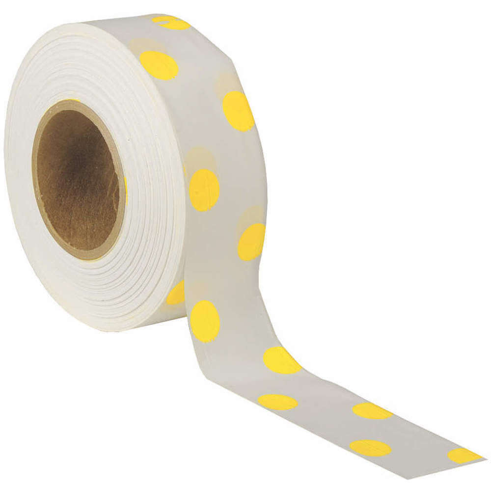 Flagging Tape Wh/yellow 300 Feet x 1-3/16 In