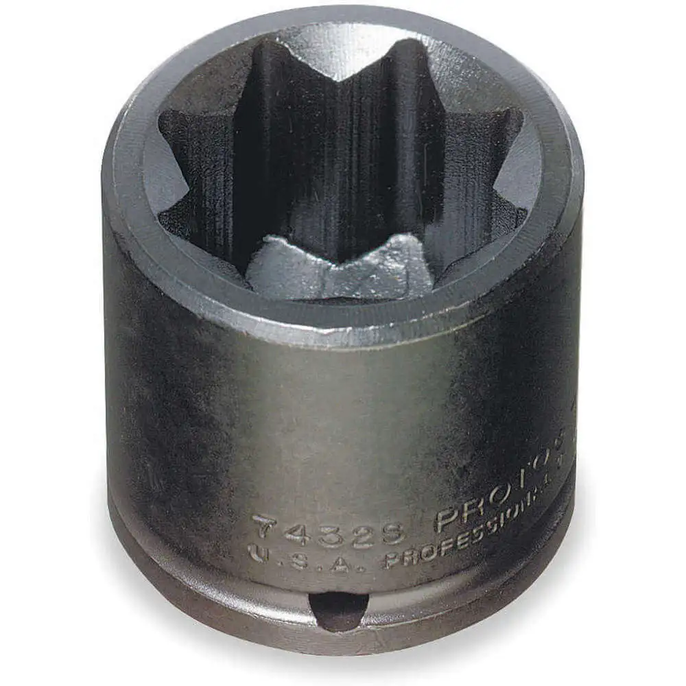 Impact Socket 1/2 Inch Drive 7/16 Inch 8 Pt