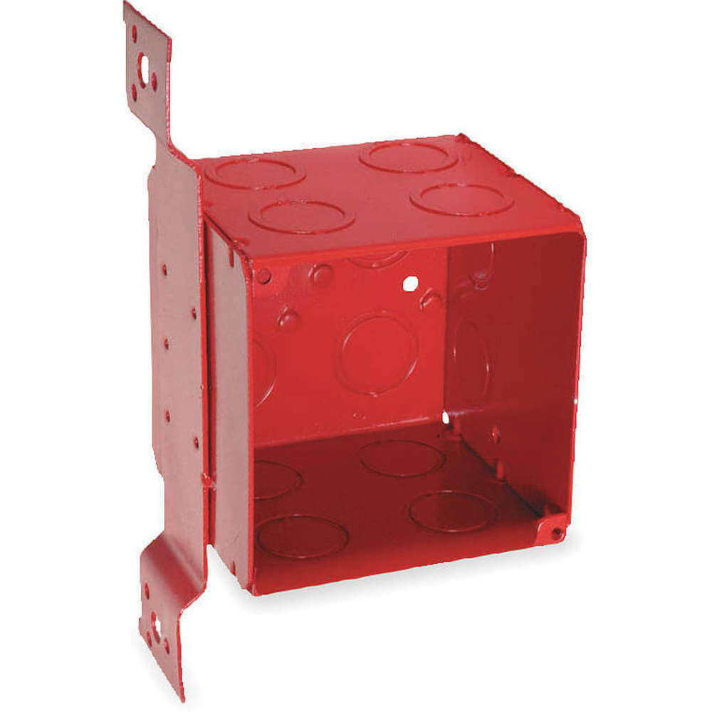 Electrical Box Square 40.5 Cu Inch Red