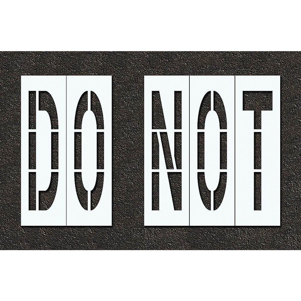 Pavement Stencil Do Not 48 Inch