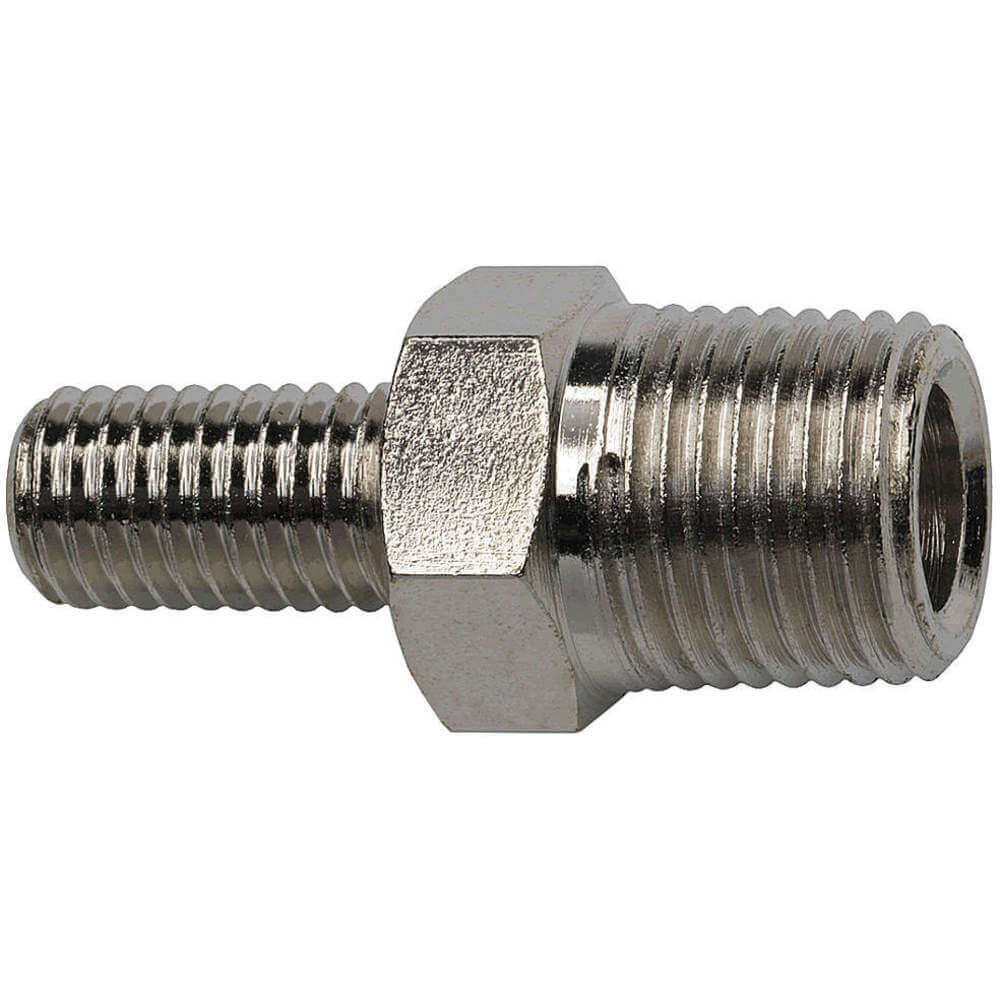 Lube Adapter Plated Brass Silver NPT
