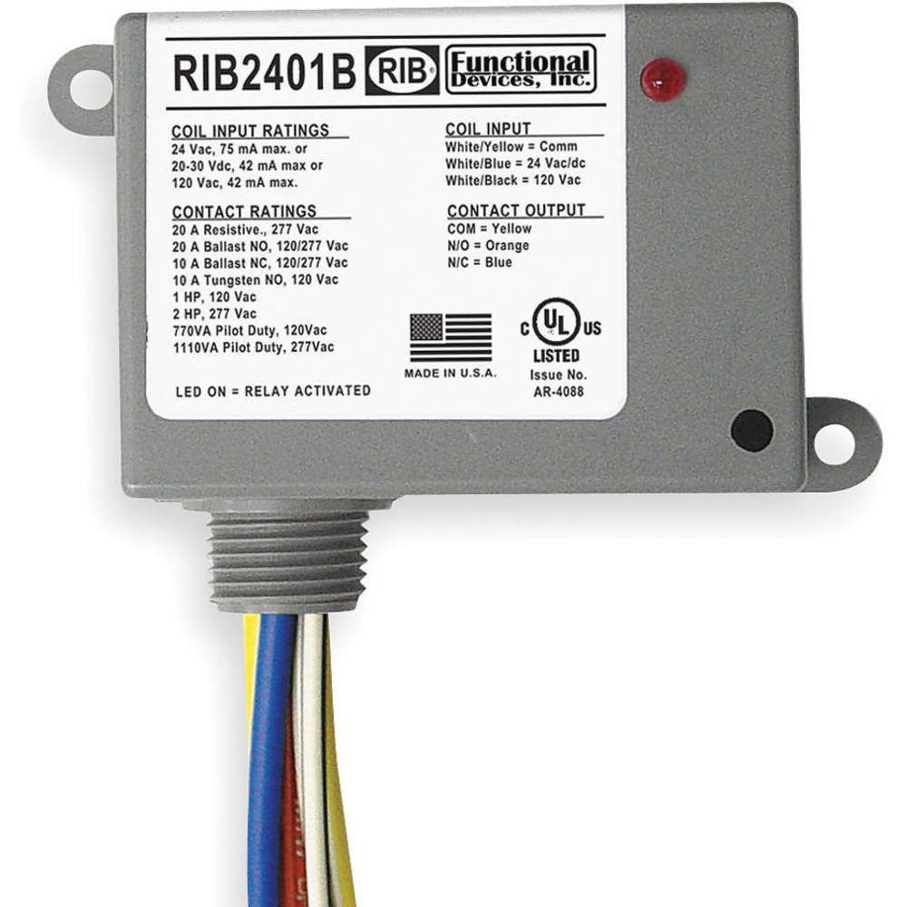 RIB RIB2401B Relay,Pre Wired,SPDT