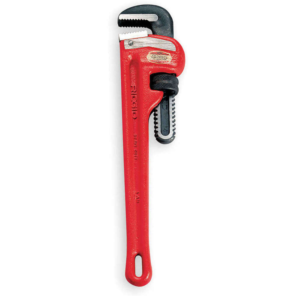 Straight Pipe Wrench, Heavy Duty, 18 Inch Length, Cast Iron