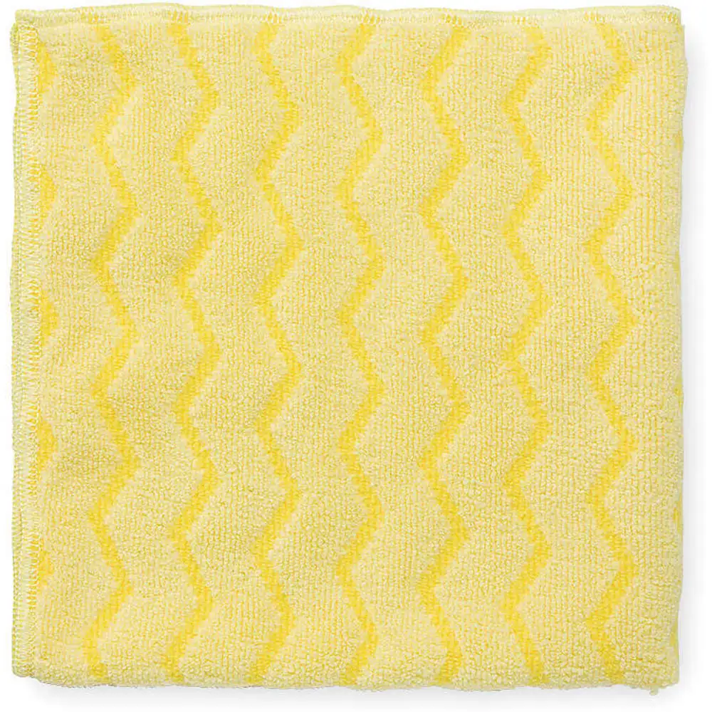 Microfiber Cloth Yellow 16 x 16 Inch - Pack Of 12