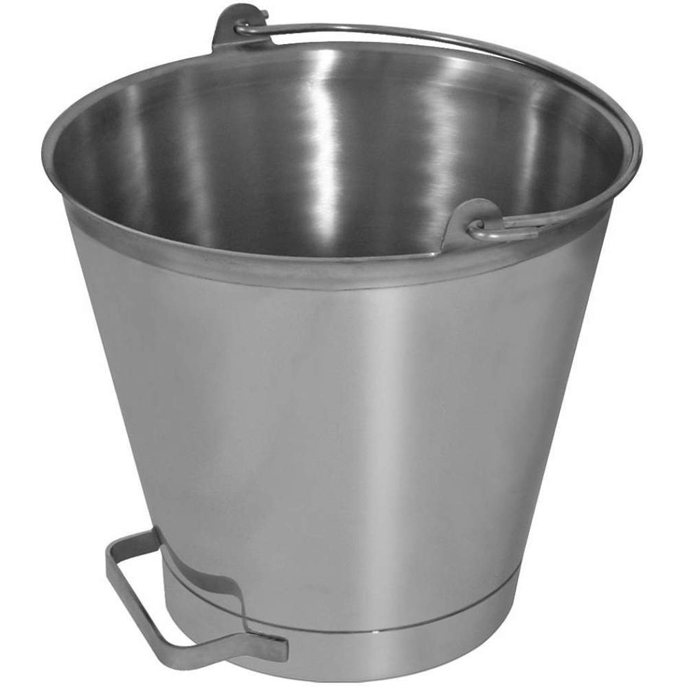 Pail 16 Quart Stainless Steel Extra Handle