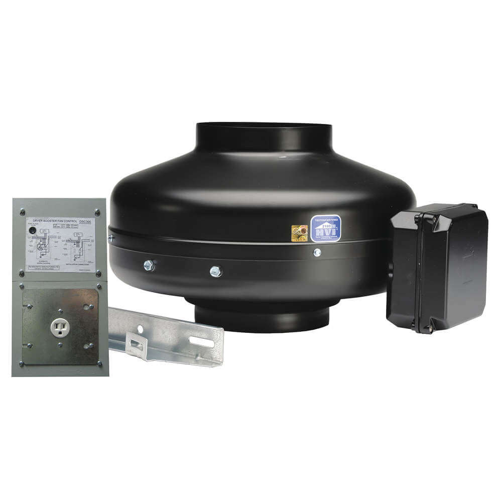 Dryer Booster Duct Fan 115v 9-1/2 Diameter
