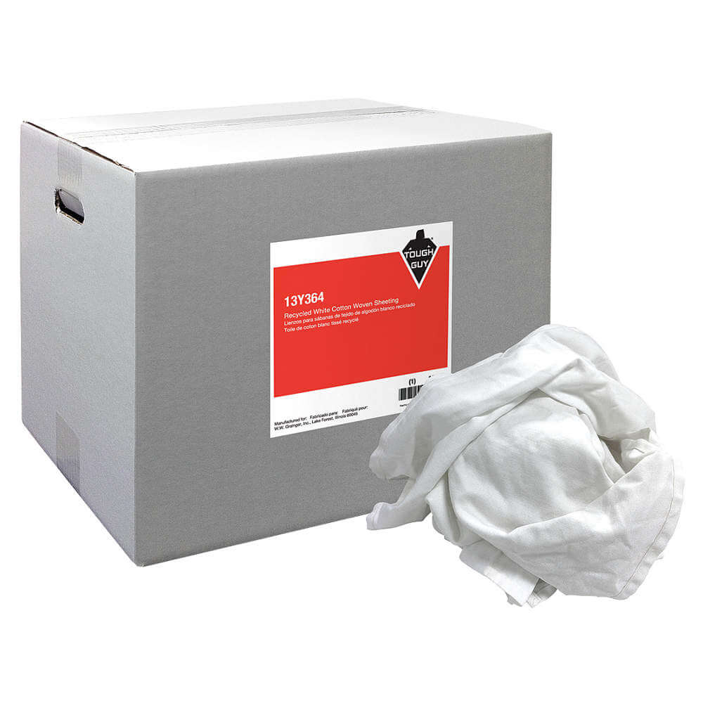 Cloth Rag Recycled Cotton 25 Lb. Box