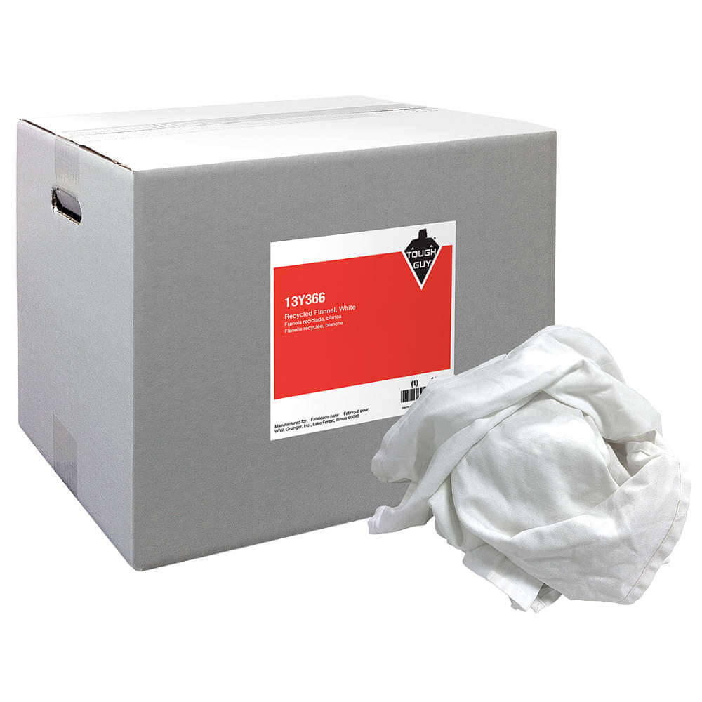 Cloth Rag Recycled Cotton Flannel 25 Lb.box