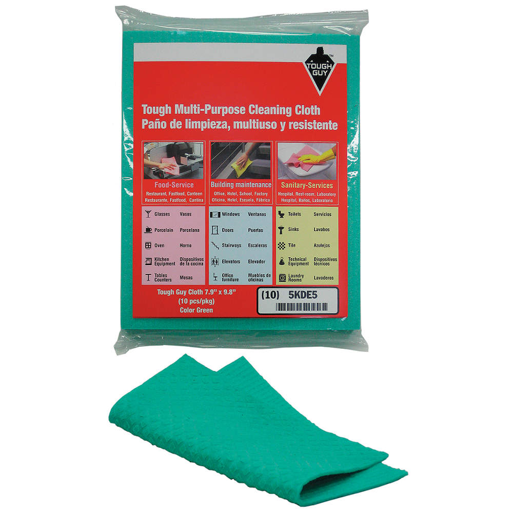 Wiping Cloth All-pupose Green - Pack Of 10