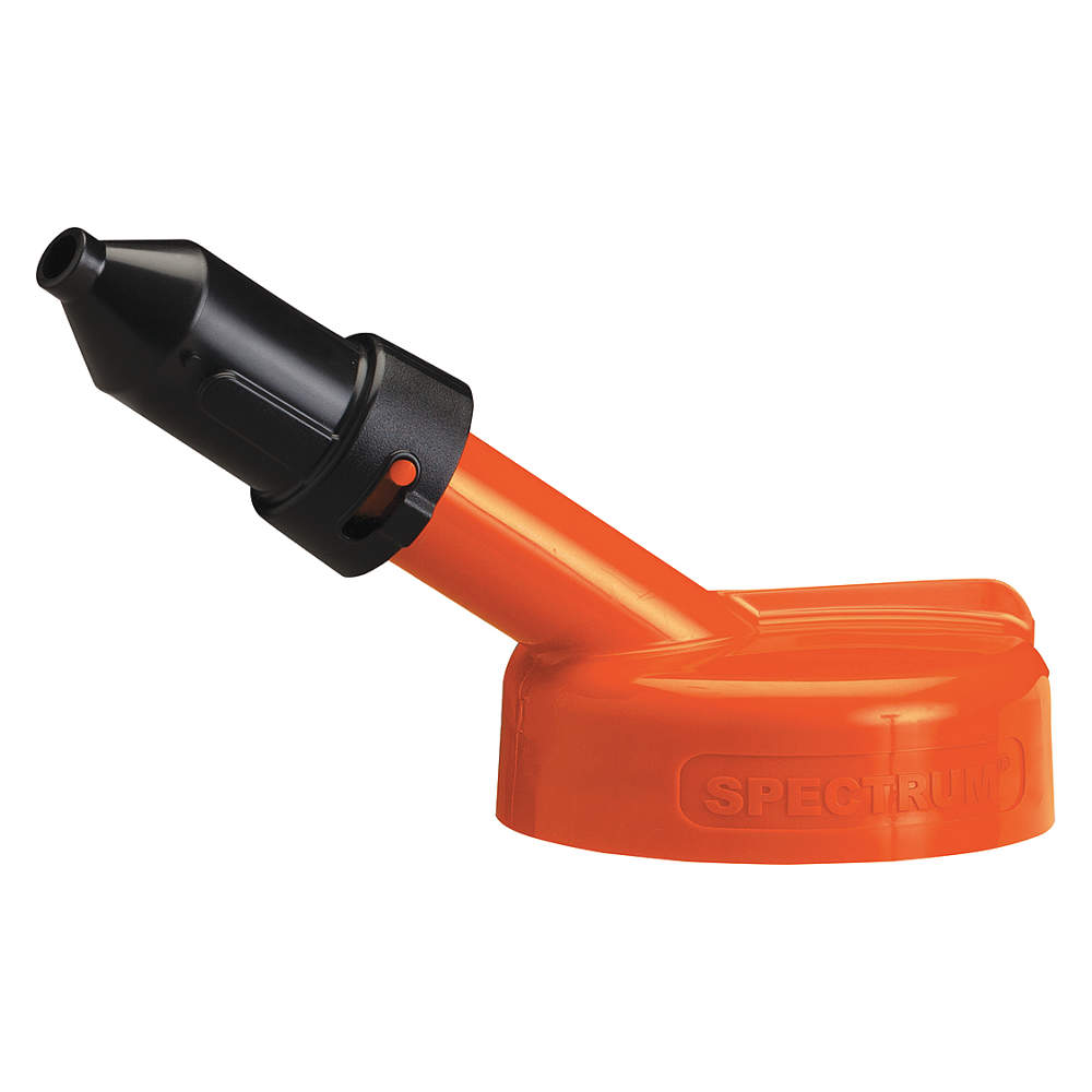 Storage Lid, HDPE, 1/2 Inch Nozzle Size, Orange