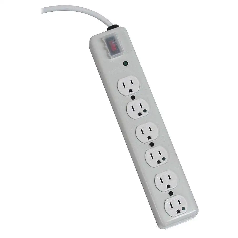 Surge Suppressor 15a 6 Outlet 15ft White