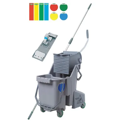 Mop Bucket And Wringer 32 Quart Gray