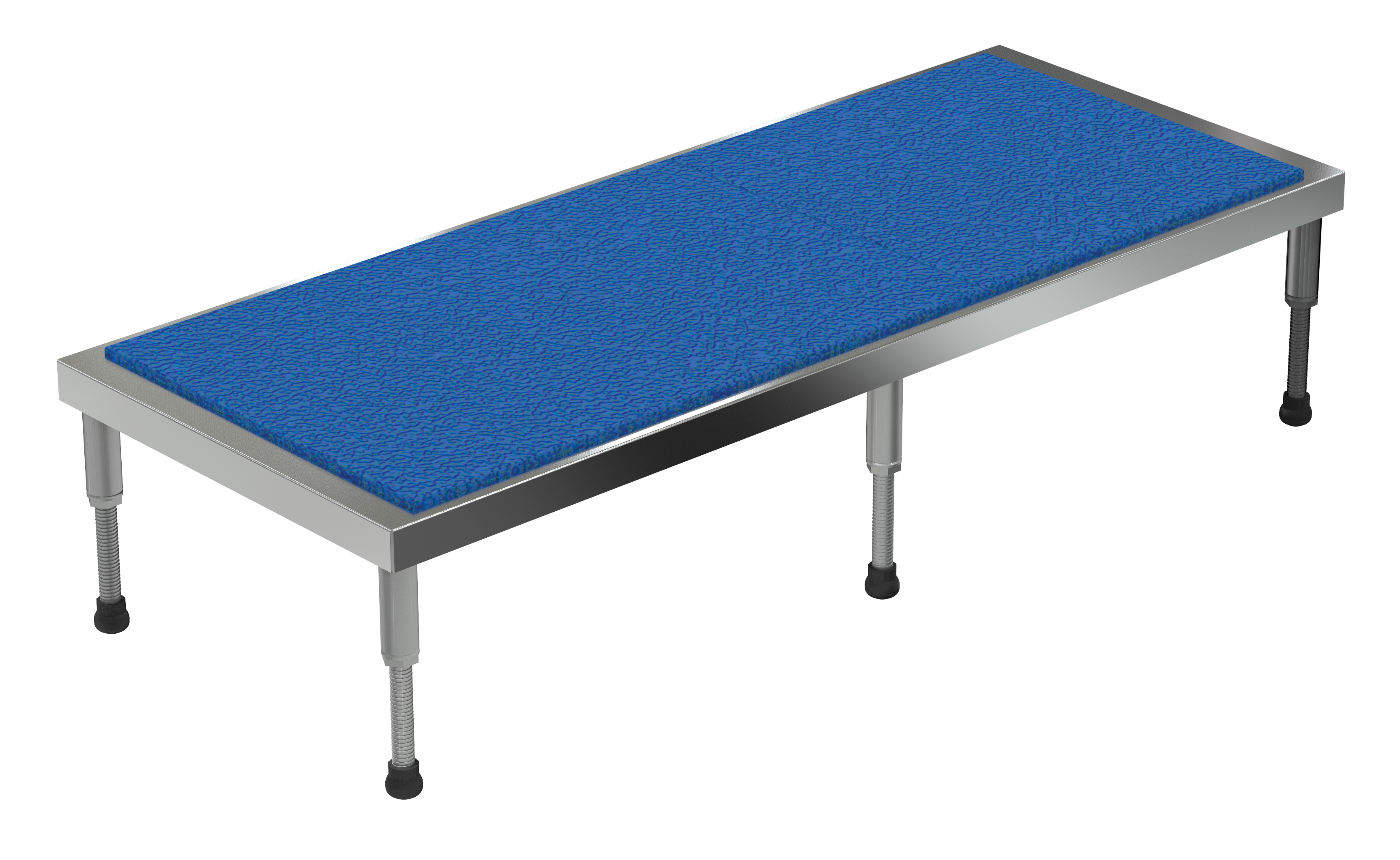 Adjustable Aluminium Stand, 9-1/2 Inch to 15-1/2 Inch Height, 24 Inch x 60 Inch Size