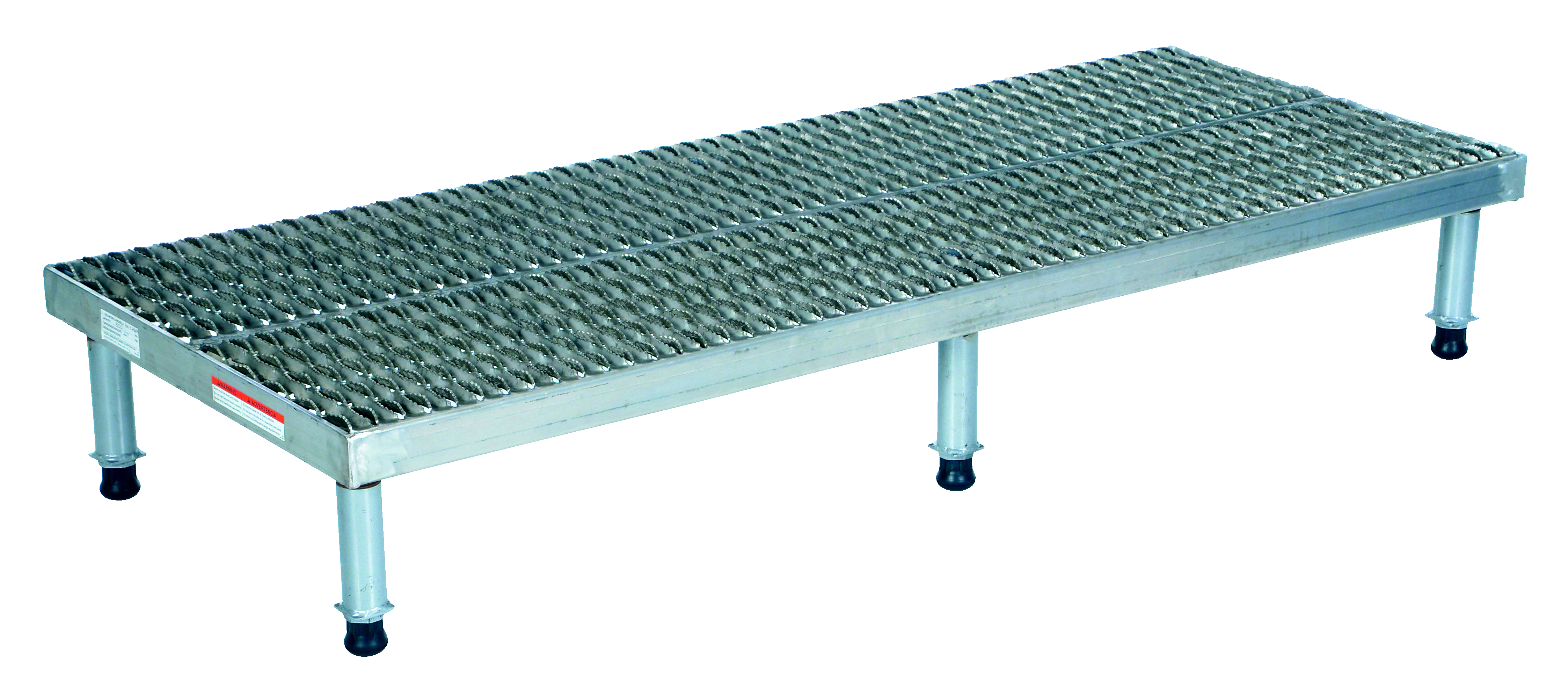 Adjustable Aluminium Stand, Serrated, 9-1/2 Inch to 15-1/2 Inch Height, 24 Inch x 60 Inch Size
