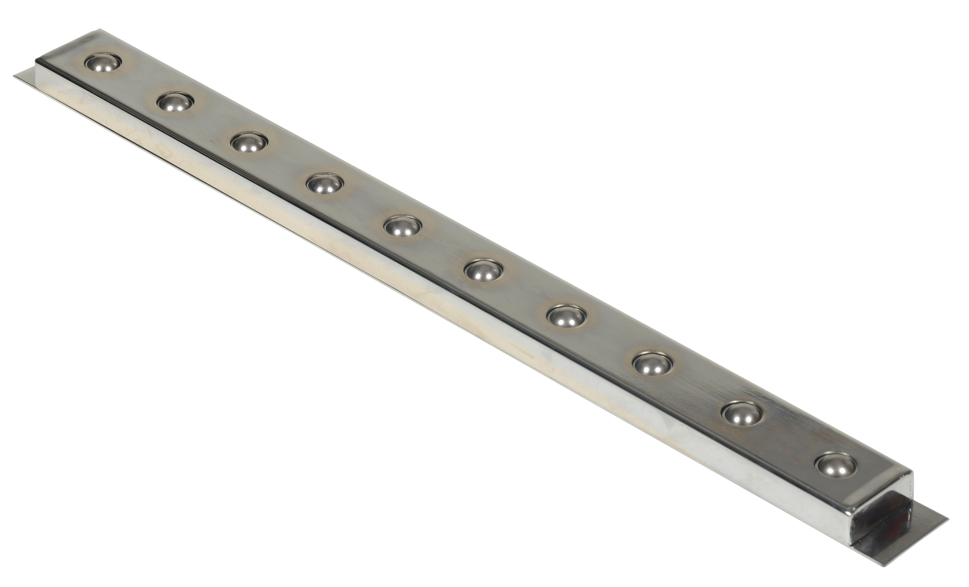 Chrome Ball Transfer Strip, 30 x 2-3/4 Inch Size