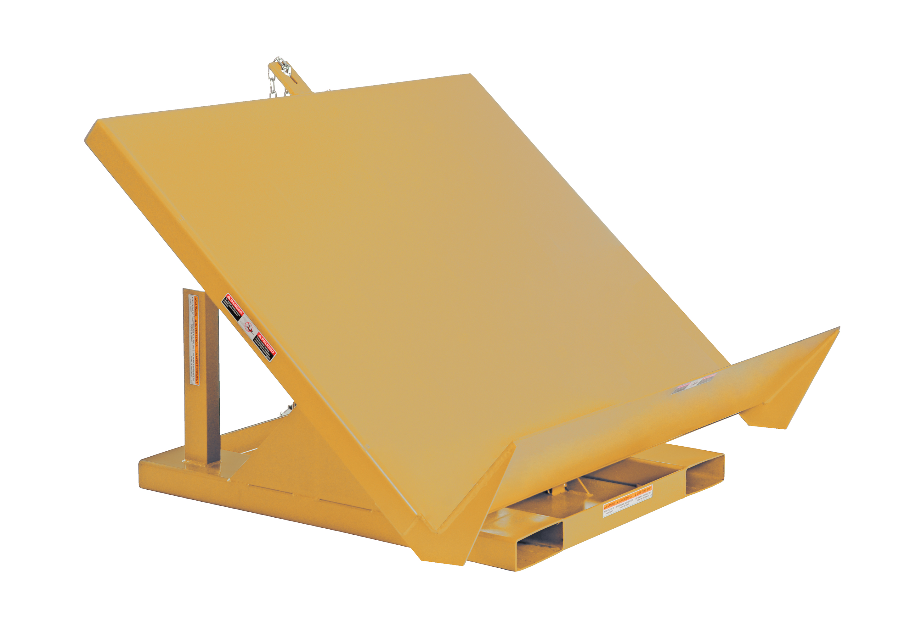 Efficient Master Tilt Table, 4000 Lb. Capacity, 48 Inch x 48 Inch Size, Yellow