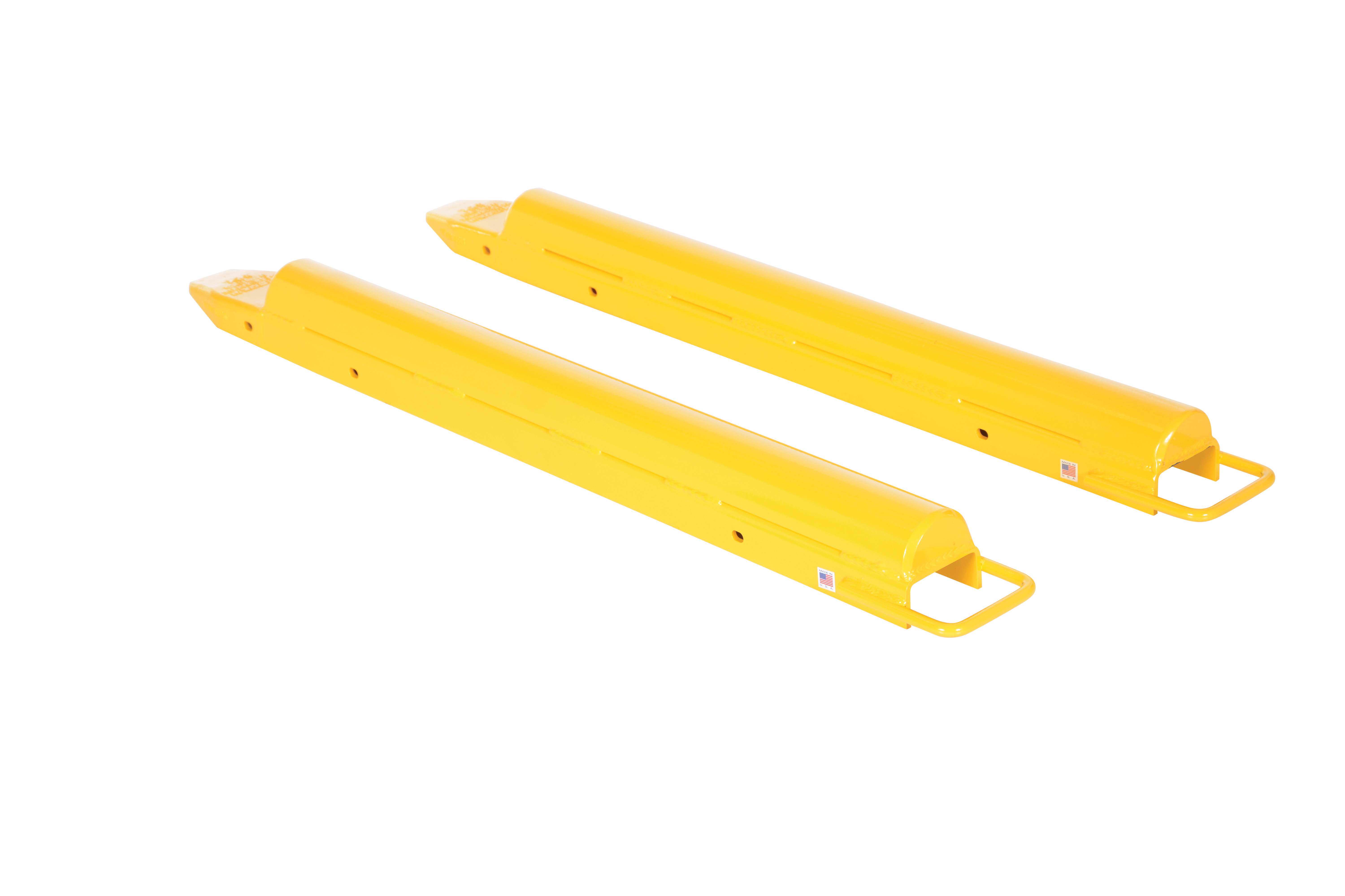 Fork Extension, Round, 63 Inch Length x 5 Inch Width, Yellow, Steel
