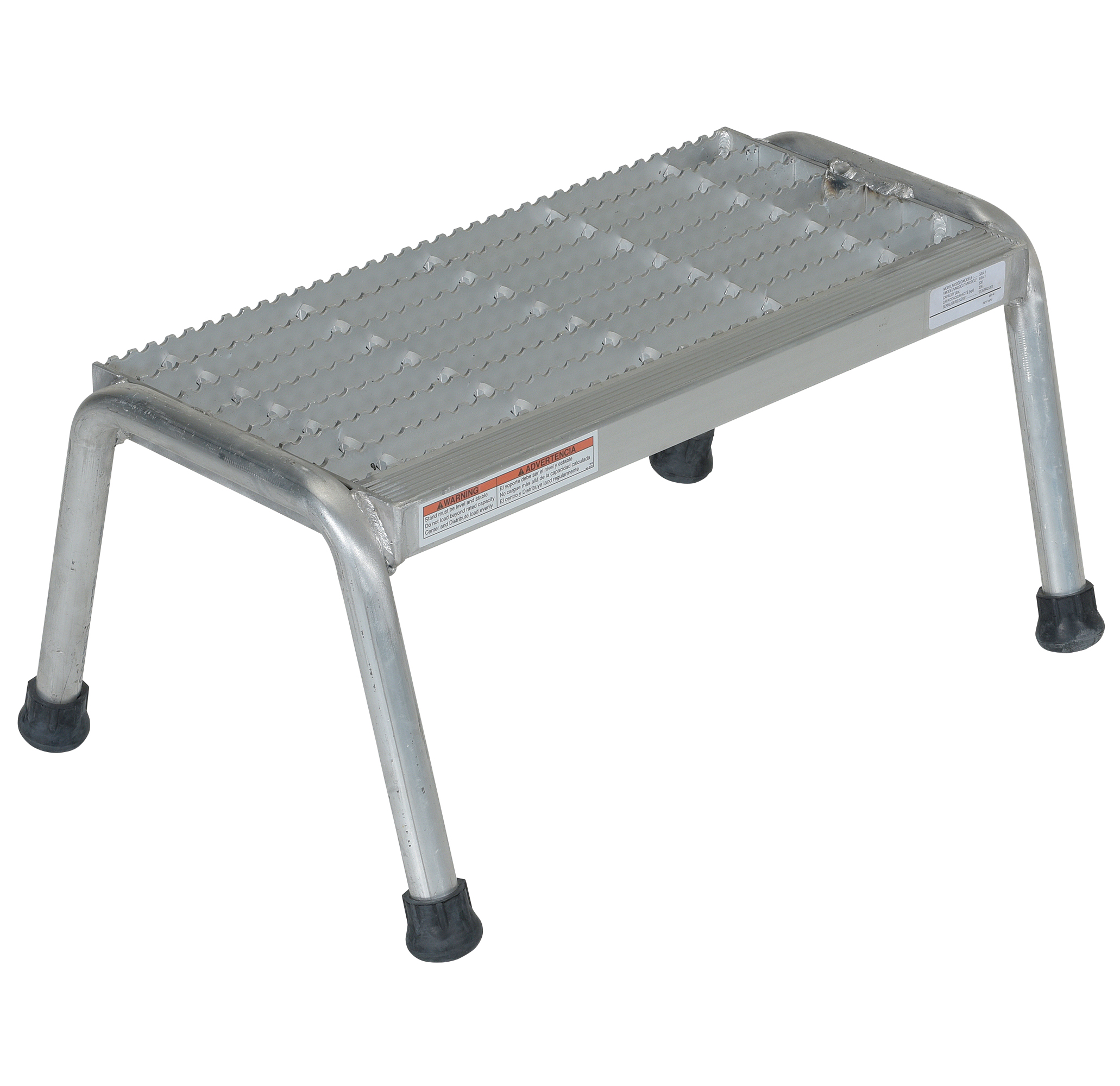 Aluminium Step Stand, 1 Step, Welded