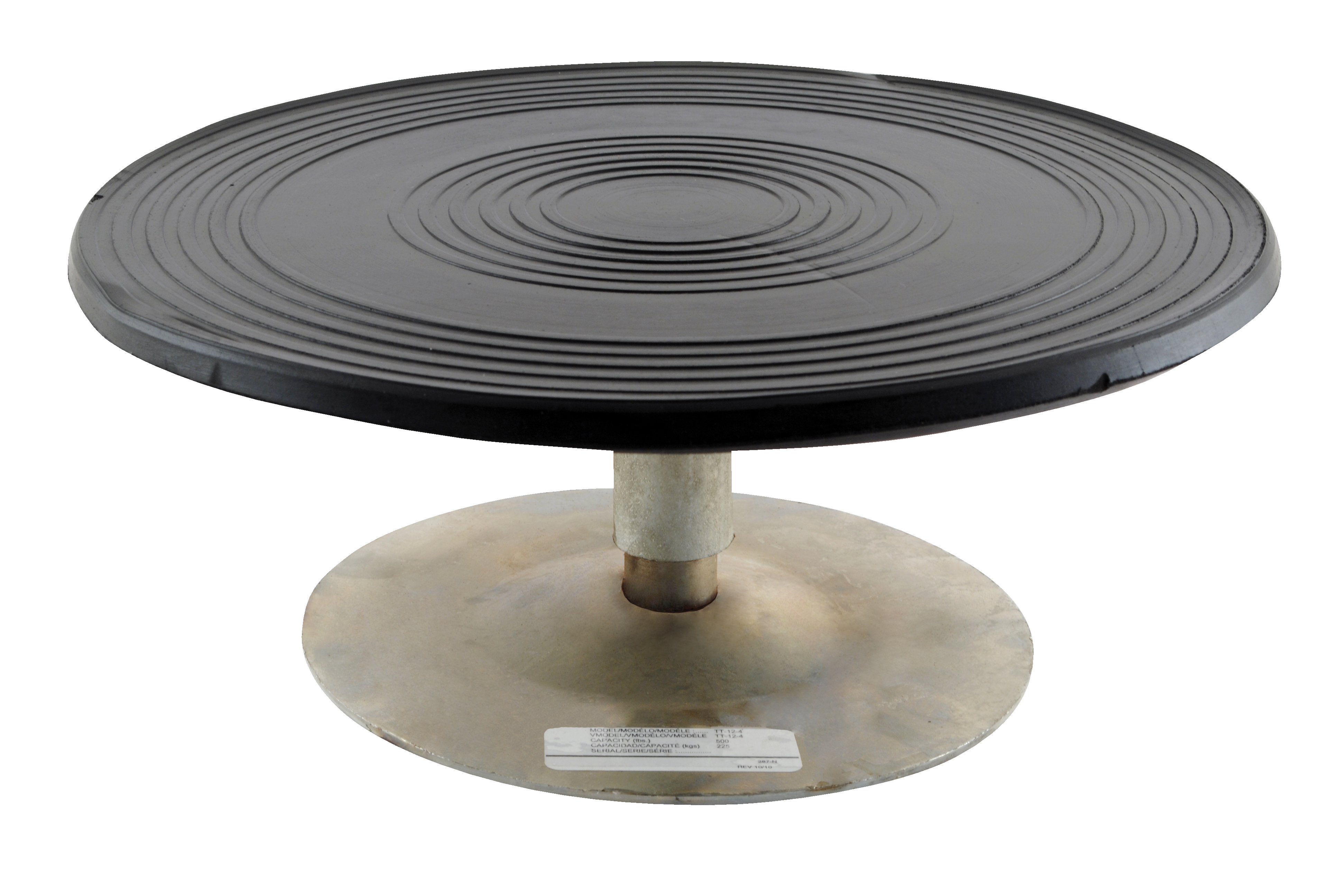 Turntable, 12 Inch Dia., 4 Inch Height, 500 Lb. Capacity