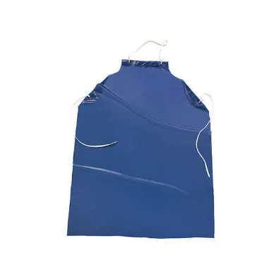 Bib Apron 50 Inch Length x 36 Inch Width Blue 6 mil PK12