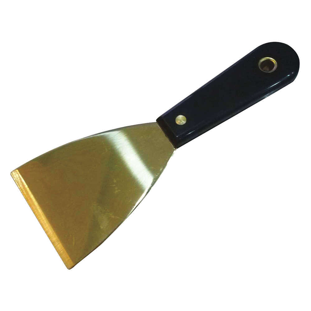 Putty Knife Stiff Full Tang Brass Polypropylene 3in