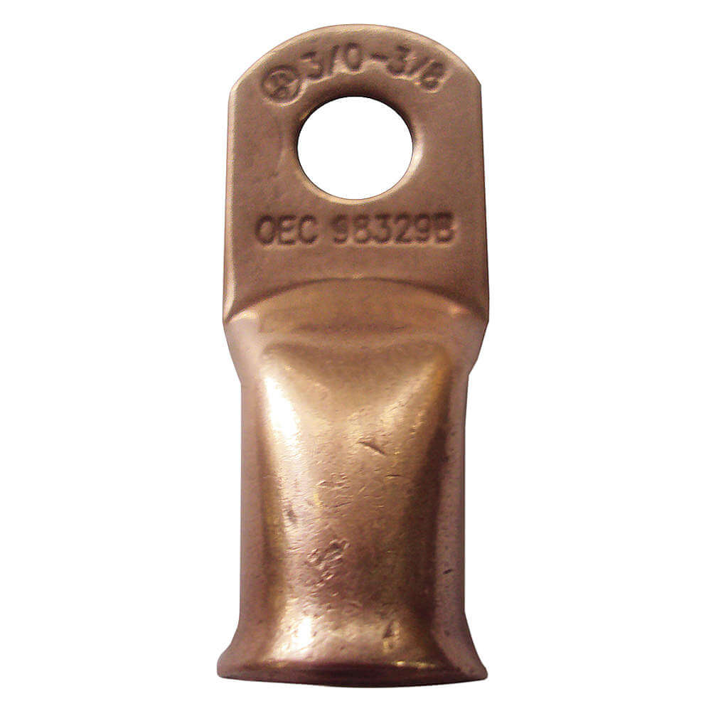 Lug Copper 3/0 Gauge 3/8 Inch Stud - Pack Of 2