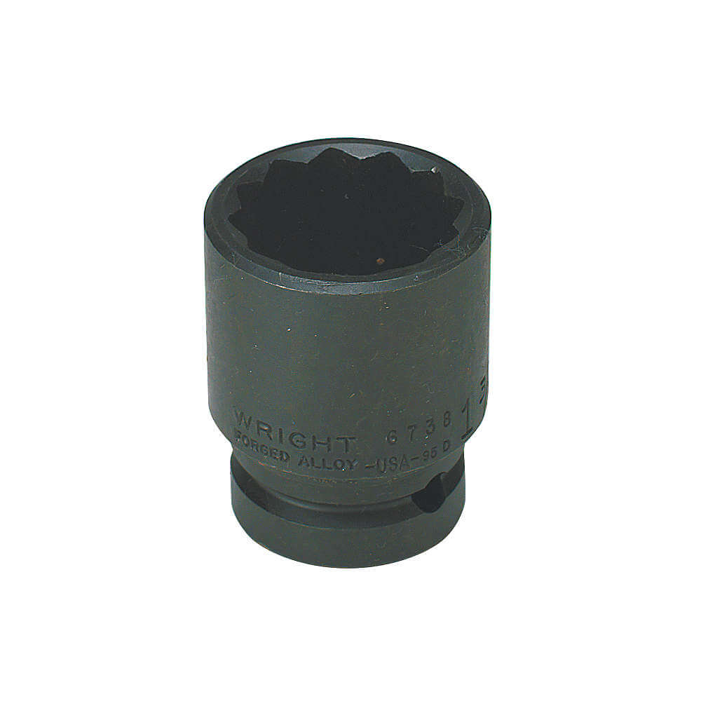 Standard Impact Socket, 3/4 Inch Drive, 12 Point, 1-1/16 Inch Size