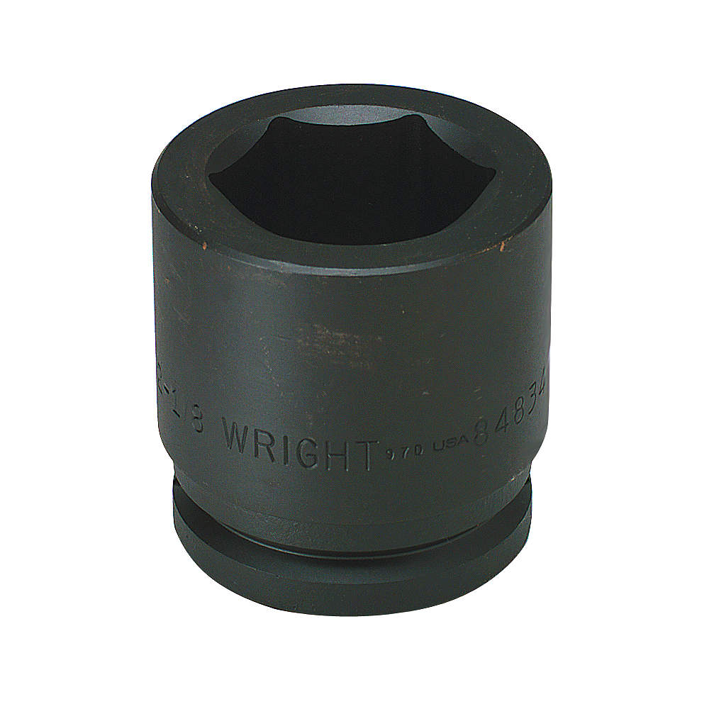 Standard Impact Socket, 1-1/2 Inch Drive, 6 Point, 4-3/16 Inch Size