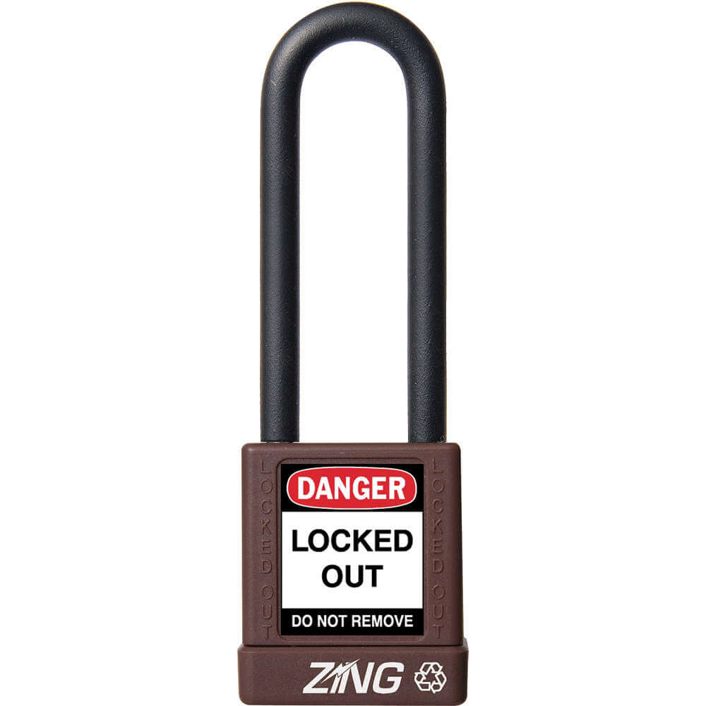 Lockout Padlock Keyed Different Red 1/4 Inch Shackle Diameter