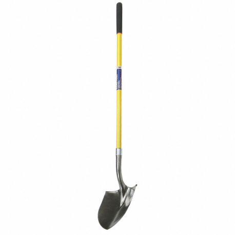 Round Point Shovel, 48 Inch Handle Length, 9 Inch Blade Width, 11 1/2 Inch Blade Length