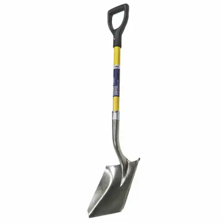 Scoop Shovel, 29 Inch Handle Length, Steel, 9 1/2 Inch Blade Width, 11 Inch Blade Length