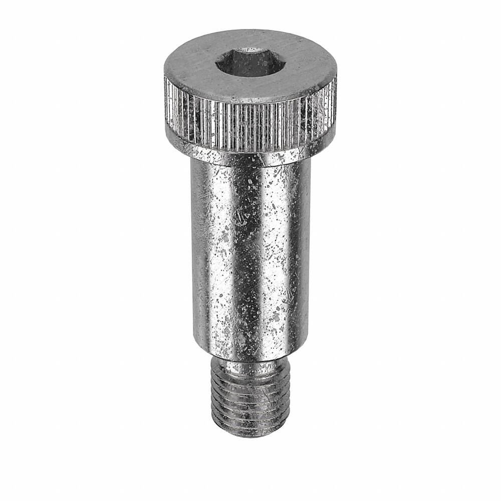 Shoulder Screw, 7/8 In - 9 Thread Size, 2 1/2 In Shoulder Lg., 3/4 In Head Ht., Std