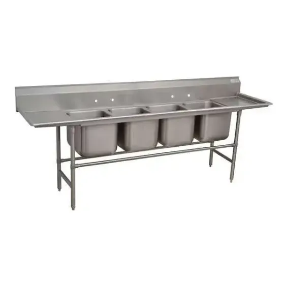 Regaline Sink, 4-Cpt., 20 Inch F-To-B X 20 Inch