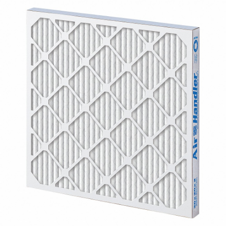 Pleated Air Filter, 20x25x2, MERV 8, High Capacity, Synthetic, Beverage Board