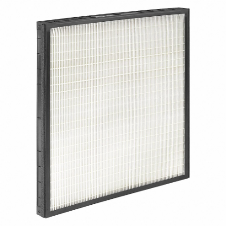Mini-Pleat Air Filter, 16x20x2 Nominal Filter Size, Synthetic, Plastic, No Header, White