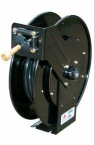 Air Systems International HR-50, Hose Reel, Automatic Rewind, 50 ft. Of  3/8 Inch Inner Dia. Hose, Black