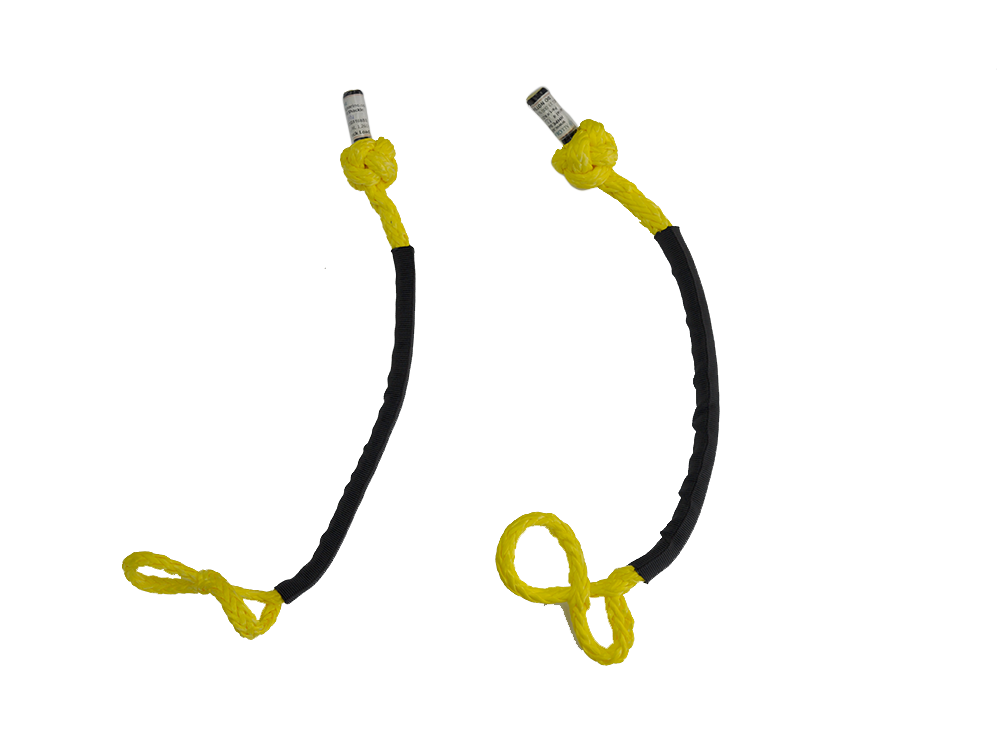 WInch Cord, Soft Shackle, 12 Strand HMPE, 5/16 Inch Dia., 8 Inch Length, Yellow