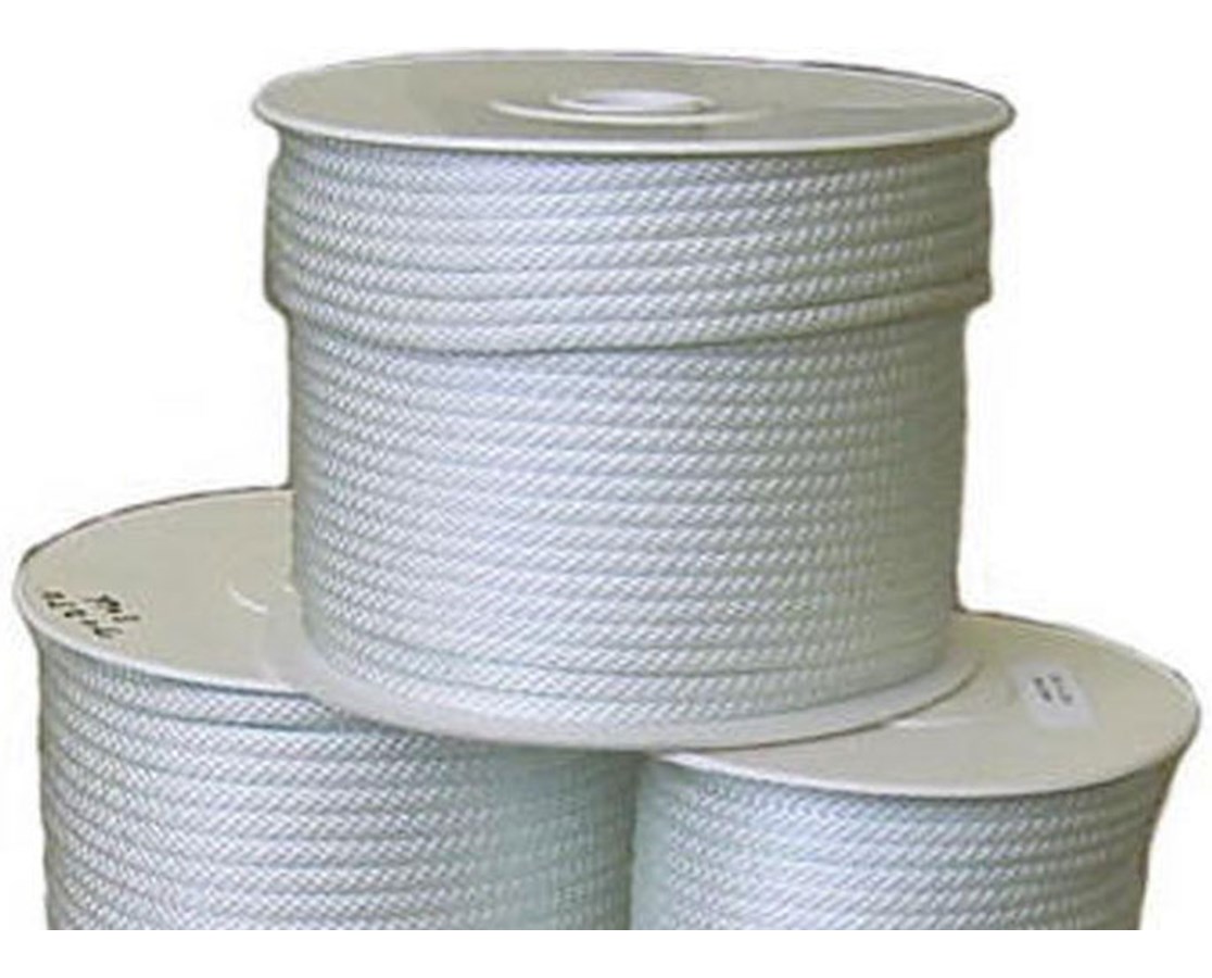 All Gear AGSBN121000, Solid Braid Nylon Rope, 1/2 Inch Dia., 1000 Ft.  Length, White