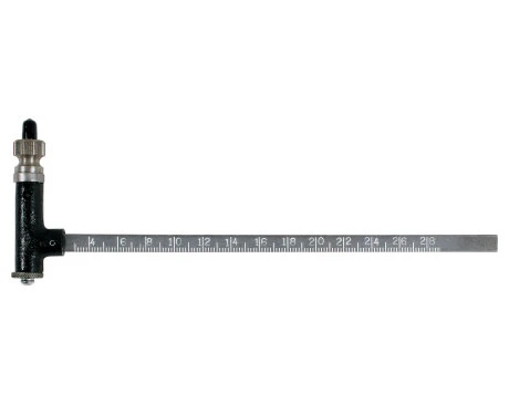 ALLPAX AX1496 Standard Scale Bar, 50 To 1500mm, Metric, M3 | CE8YWP