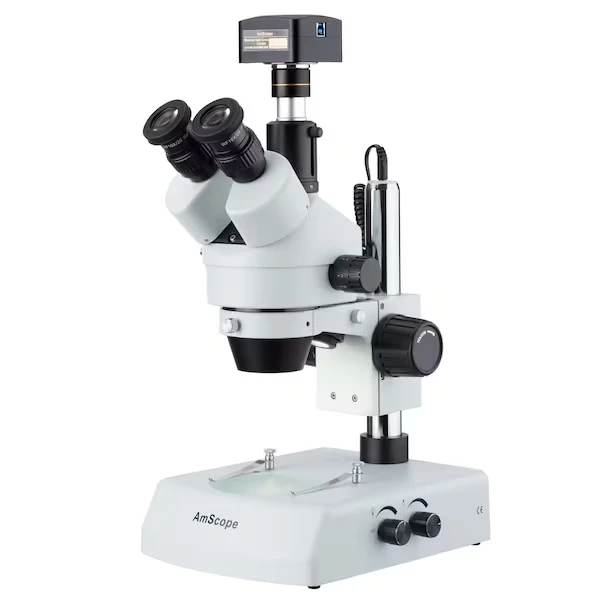 LED Trinocular Zoom Stereo Microscope 3.5X-180X And 10MP USB3 Camera