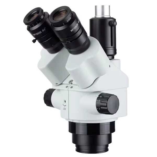 7X-45X Simul-Focal Trinocular Zoom Stereo Microscope Head