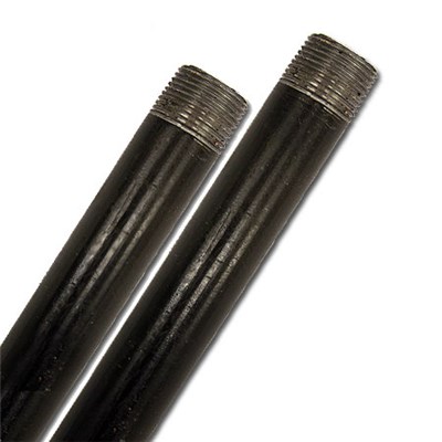 A53 Ready Cut Pipe, Standard, Black, 3/8 X 42 Inch Size