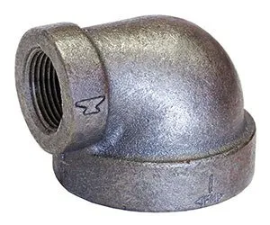 352 Series Elbow, Black, Cast Iron, 90 Degree, 6 Inch Nominal Pipe Size (a), 4 Inch Nominal Pipe Size (b)