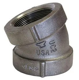 356A Series Elbow, Black, Cast Iron, 2 1/2 Inch Nominal Pipe Size